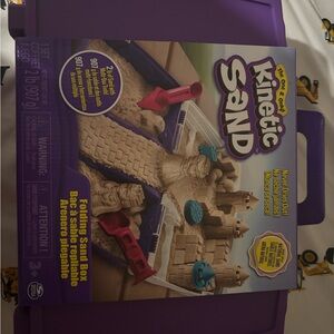 Folding Sand Box - Blue and Tan